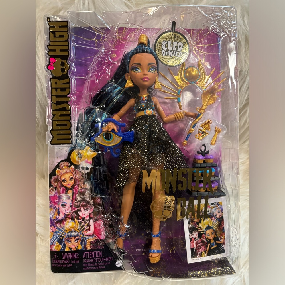 🆕 Monster High Monster Ball Cleo D’Nile Doll NIB